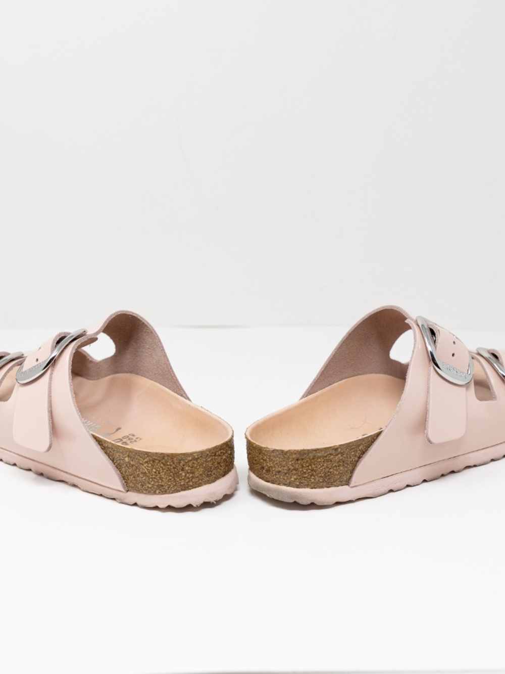 Birkenstock Arizona Women's Open Toe Flat Slip On Slide Sandals Shoes Pink 9 - Picture 3 of 4